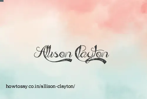 Allison Clayton