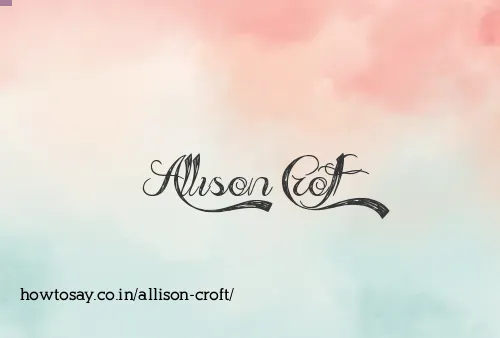 Allison Croft