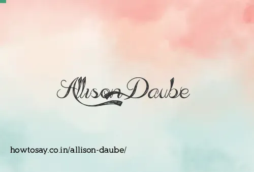 Allison Daube