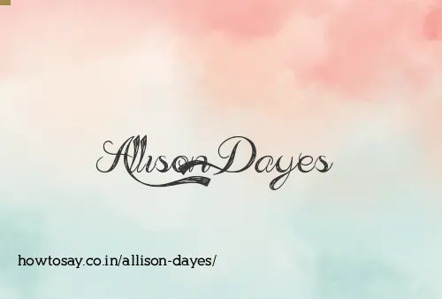 Allison Dayes
