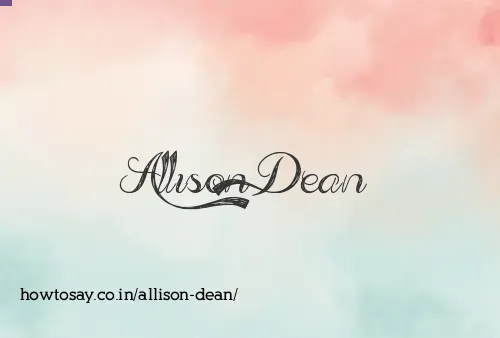 Allison Dean