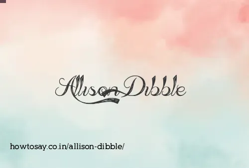 Allison Dibble