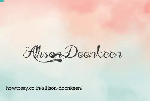 Allison Doonkeen