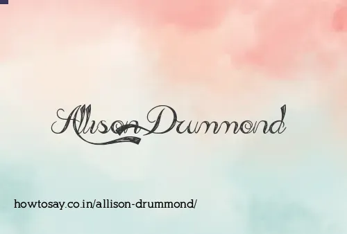 Allison Drummond