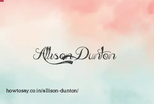 Allison Dunton