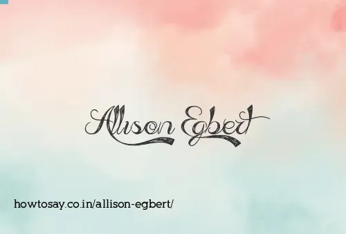 Allison Egbert