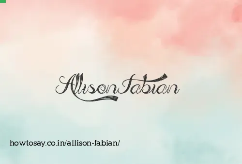 Allison Fabian