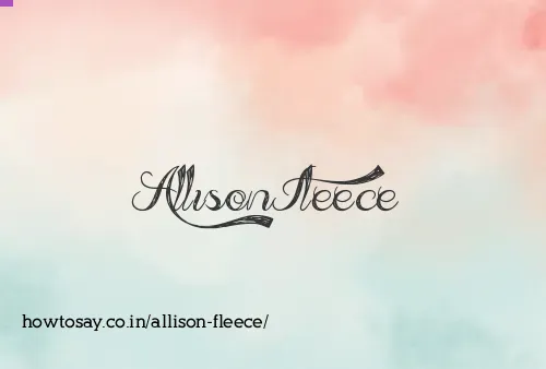 Allison Fleece