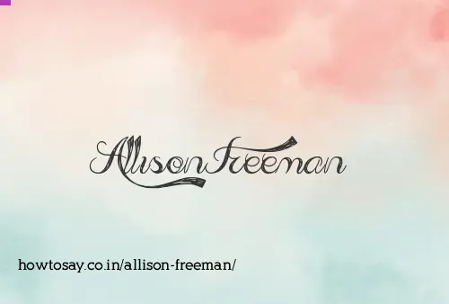Allison Freeman