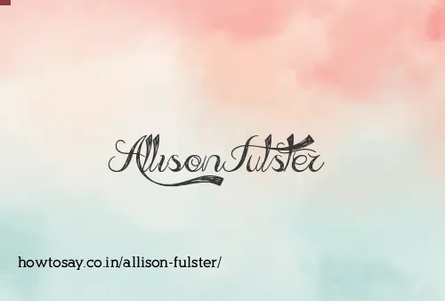 Allison Fulster
