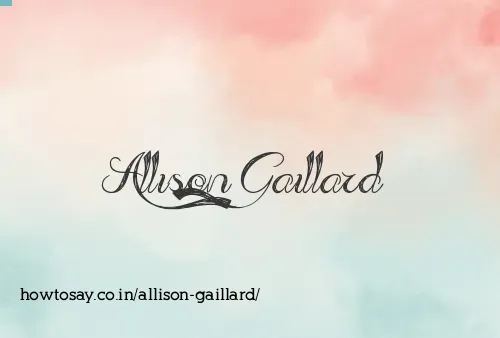 Allison Gaillard