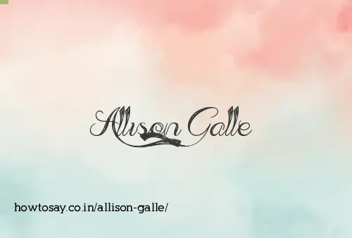 Allison Galle