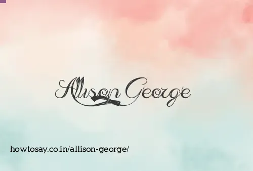 Allison George