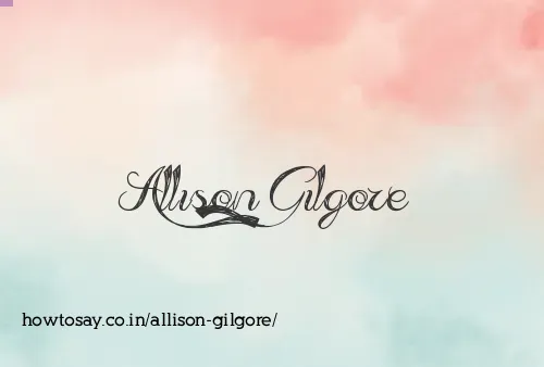 Allison Gilgore