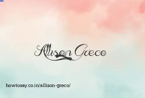 Allison Greco