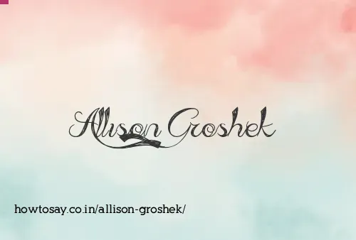 Allison Groshek