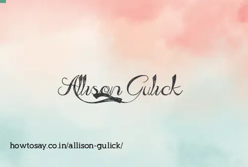 Allison Gulick