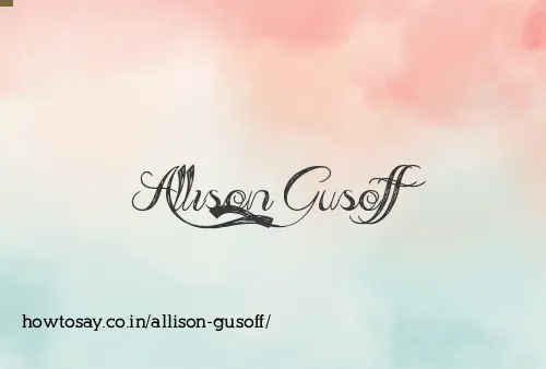 Allison Gusoff