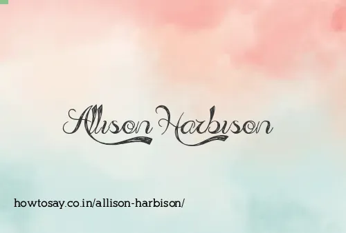 Allison Harbison