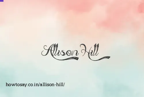 Allison Hill
