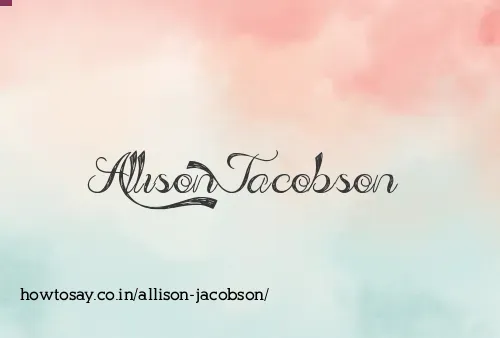 Allison Jacobson