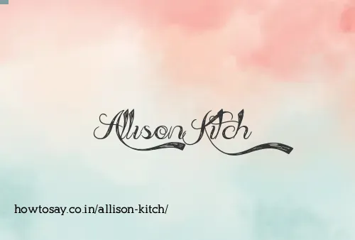 Allison Kitch