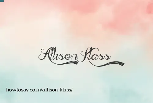 Allison Klass