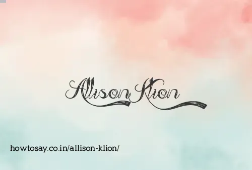 Allison Klion