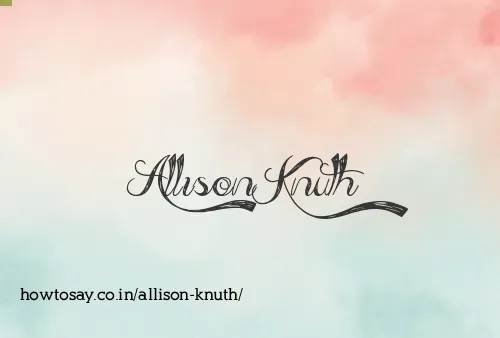 Allison Knuth