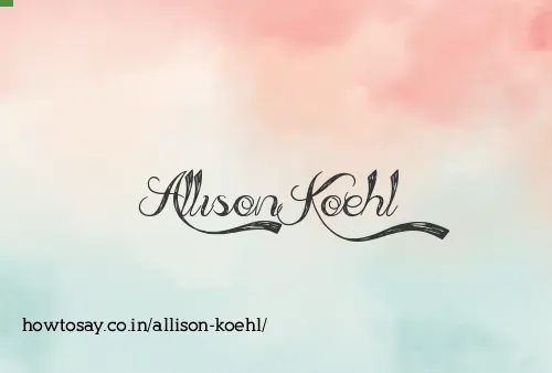 Allison Koehl