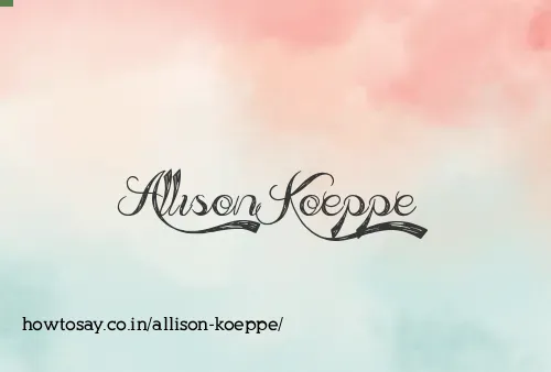 Allison Koeppe