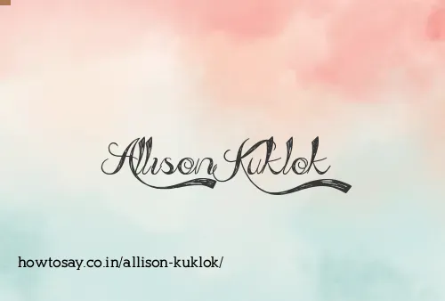 Allison Kuklok