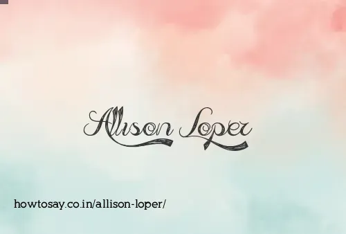 Allison Loper