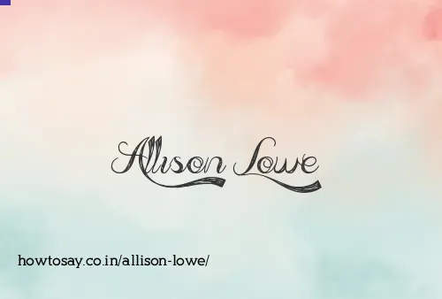Allison Lowe