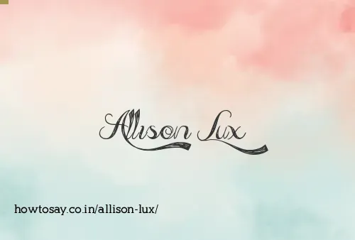 Allison Lux