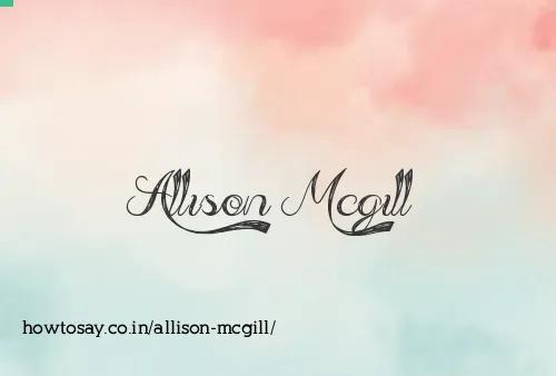 Allison Mcgill
