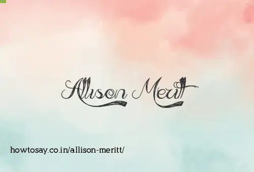 Allison Meritt