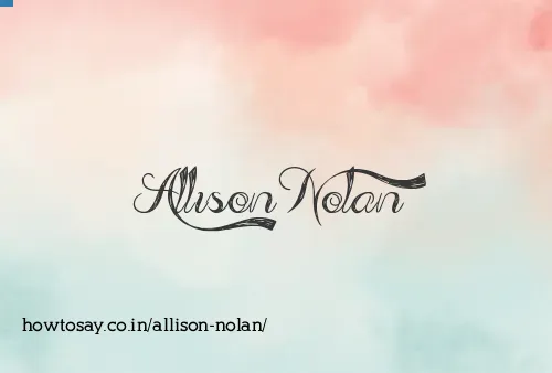 Allison Nolan