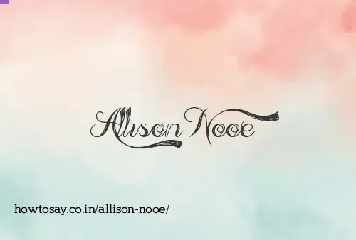 Allison Nooe