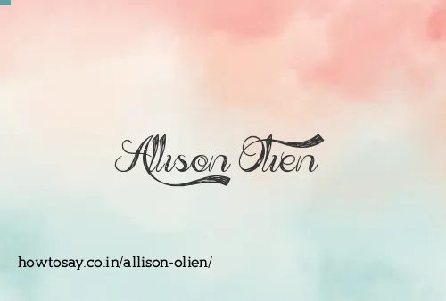 Allison Olien