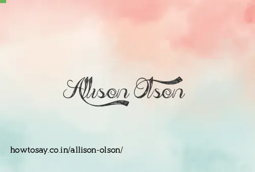 Allison Olson