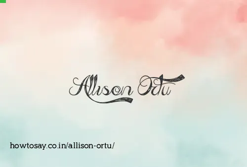 Allison Ortu