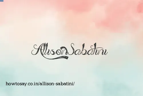 Allison Sabatini