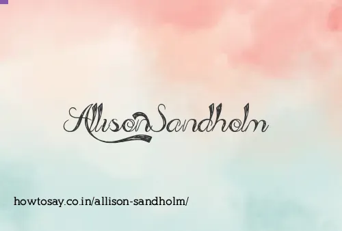 Allison Sandholm