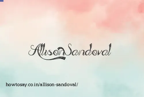 Allison Sandoval