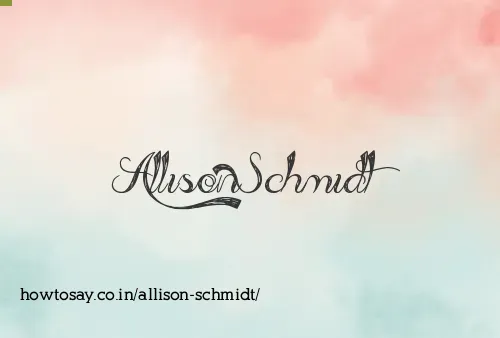 Allison Schmidt