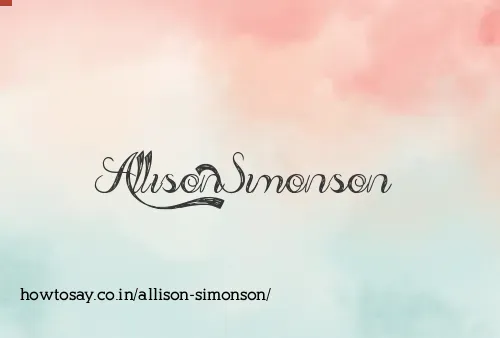 Allison Simonson