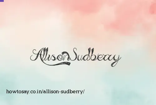 Allison Sudberry
