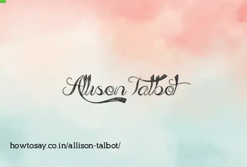 Allison Talbot