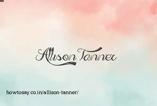 Allison Tanner